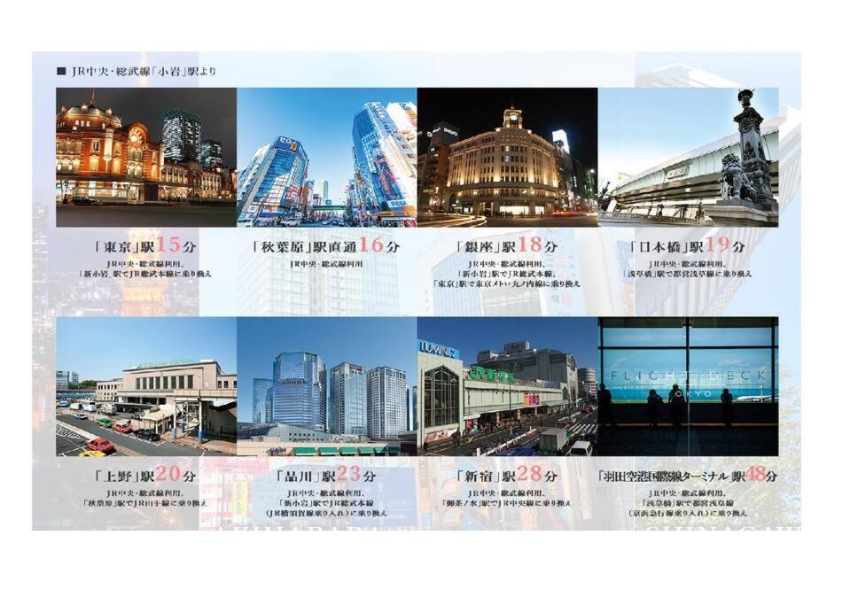 Апартаменти Jinghouse小岩 Direct To Shinjuku/Airport/Close To Station Токіо Екстер'єр фото